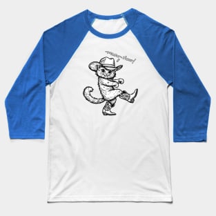 Meowhaw Country Cat Baseball T-Shirt